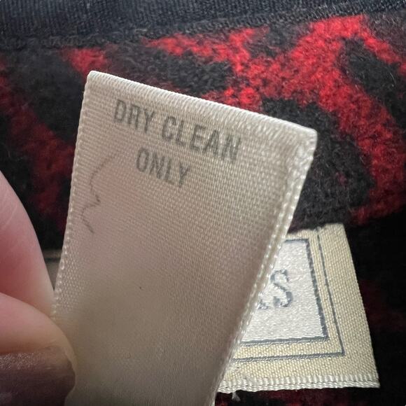 Studio Works Woven Jacket Button Front Elk Moose Fair Isle Cardigan Women's M - Picture 7 of 9